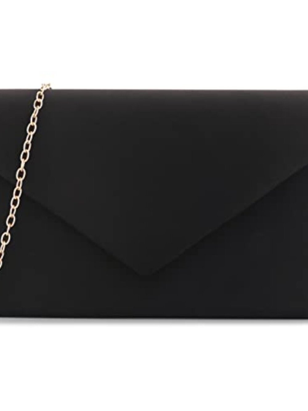 Faux Suede Pleated Clutch Evening Bag